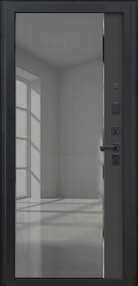 Входная дверь ДвериПРО Модель Л-48 ФЛЗ-618 Черный кварц DPRO227978 внутренняя сторона