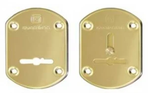 Накладки сувальдные "Гардиан" латунь ГЛ 21 /пара/, объемная /123:471/