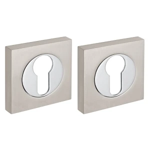 Накладка под цилиндр ET.K.KM52 (ET KM) SN/CP-3 матовый никель/хром