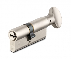 Цилиндровый механизм с вертушкой 164 SM/68 (26+10+32) mm никель 5 кл.