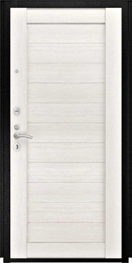 Входная дверь ДвериПРО L-3b СБ-3 листв. бел. (21 беленый дуб) DPRO198373 внутренняя сторона
