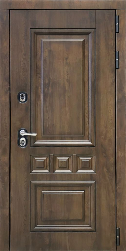 Входная дверь ДвериПРО Аура СБ-3 листв. бел. (21 беленый дуб) DPRO198371 внешняя сторона